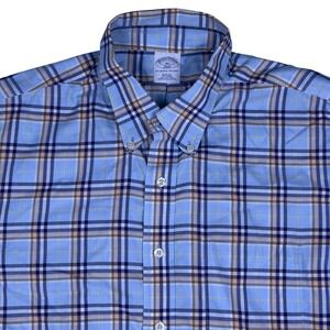 Brooks Brothers 346 XL Slim Fit Plaid Button Down Long Sleeve Shirt‎